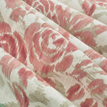 Load image into Gallery viewer, Linen Cotton Cream Pink Red Sage Green Beige Floral Drapery Fabric FB