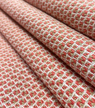 Load image into Gallery viewer, Regal-Kiddo Coral Water Stain Resistant Coral Beige White Woven Tweed Upholstery Fabric STA 5137