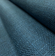 Load image into Gallery viewer, Water Stain Resistant Prussian Blue MCM Mid Century Modern Upholstery Drapery Fabric STA 5136