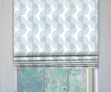 Load image into Gallery viewer, Cyclone Embroidery Roman Shade