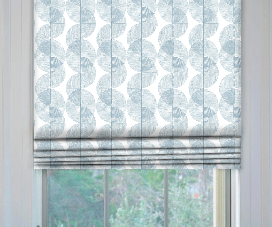 Cyclone Embroidery Roman Shade