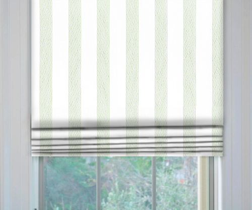 Thibaut Cypress Stripe Roman Shade