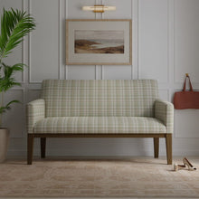 Load image into Gallery viewer, Green Beige Plaid Tartan Check Upholstery Drapery Fabric / Fern