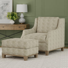 Load image into Gallery viewer, Cream Olive Green Small Cheetah Chenille Upholstery Fabric / Olive