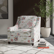 Load image into Gallery viewer, Cotton Ivory Red Teal Green Pink Orange Floral Upholstery Drapery Fabric