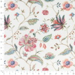 Load image into Gallery viewer, Cotton Ivory Red Teal Green Pink Orange Floral Upholstery Drapery Fabric