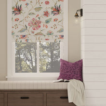 Load image into Gallery viewer, Cotton Ivory Red Teal Green Pink Orange Floral Upholstery Drapery Fabric