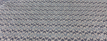 Load image into Gallery viewer, Nina Campbell Dumas Indigo Blue Flame Stitch Jacquard Performance Woven Upholstery Fabric STA 6339