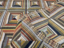 Load image into Gallery viewer, Remnant S. Harris Senecio Java Masterclass Texture Geometry Quilting Block Design Heavy Tapestry Upholstery Fabric STA 6425