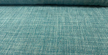 Load image into Gallery viewer, Revisable Woven Heavy Duty Aqua Teal Tweed Upholstery Fabric STA 6202