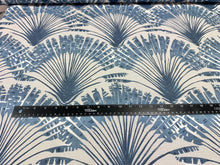 Load image into Gallery viewer, Christopher Farr Cloth Brisa Performance Indoor Outdoor Digital Printed Blue On White Home Decor Fabric STA 6199