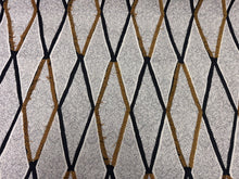Load image into Gallery viewer, Brentano Altitude Fortune Cookie Black Brown Off White Geometric Artisanal Textures Upholstery Fabric STA 6393