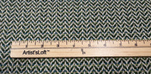 Load image into Gallery viewer, Linwood Chicane Forest Contemporary Herringbone Pattern Weave Performance Fabric STA 6350
