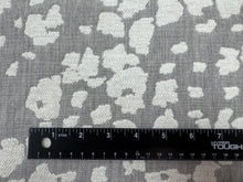 Load image into Gallery viewer, Sunbrella Senegal Silk White Grey Chenille Indoor Outdoor Woven Upholstery Fabric STA 6217