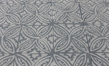Load image into Gallery viewer, Galbraith &amp; Paul Casita 
Light Robin's Egg Soft Blue Green Hand-Block Printed Geometric Linen Upholstery Fabric STA 6366