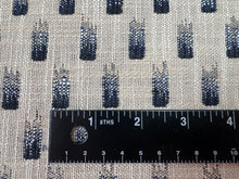 Load image into Gallery viewer, Rebecca Atwood Raindrops Fabric In Tan/Navy Indoor Outdoor Reversible Upholstery Fabric STA 6212