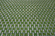 Load image into Gallery viewer, Osborne &amp; Little Splash Outdoor Leaf Green Woven Small Scale Chequerboard Weave Durable Upholstery Fabric STA 6345