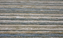 Load image into Gallery viewer, Perennials Wild Child Soul Sister Soft Blue Green White Beige Heavy Textured Luxury Performance Abstract Stripe Upholstery Fabric STA 6390