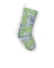Load image into Gallery viewer, Thibaut Cheng Toile Christmas Stocking