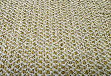 Load image into Gallery viewer, Designer Water Resistant Chartreuse Ivory Textured Boucle Woven Tweed MCM Upholstery Fabric