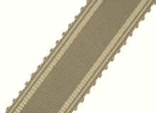 Load image into Gallery viewer, 2 1/8&quot; Wide Greige Beige Stripe Drapery Tape Trim