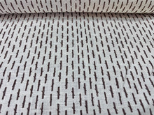 Load image into Gallery viewer, Heather Chadduck Hand Printed Linen Little Bamboo Chocolate Small Brown Stick Twigs Home Decor Fabric STA 6197