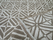 Load image into Gallery viewer, Mark Alexander Veranda Tile Sand Soft Geometric Reversible Handcrafted Water &amp; Stain Resistant Woven Fabric STA 6422