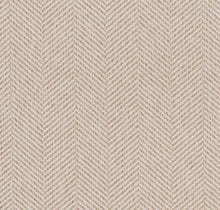 Load image into Gallery viewer, Water Stain Resistant Beige Cream Mid Century Modern Tweed Herringbone Upholstery Fabric