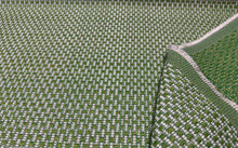 Load image into Gallery viewer, Osborne &amp; Little Splash Outdoor Leaf Green Woven Small Scale Chequerboard Weave Durable Upholstery Fabric STA 6345