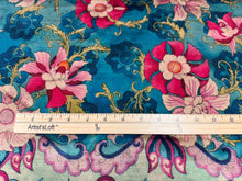 Load image into Gallery viewer, Osborne &amp; Little Stunning Made in Italy Palazzo Torcello Raspberry/Peacock/Mint Velvet Fabric STA 6406