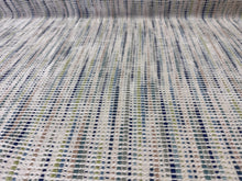 Load image into Gallery viewer, Cowtan &amp; Tout Prato Azure / Fern Blue Green Natural Vertical Strie Soft Woven Upholstery Fabric STA 6329