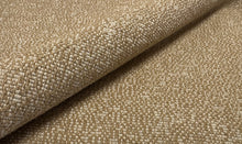Load image into Gallery viewer, Designer Mid Century Modern Broken Block Weave Cream Khaki Tan Tweed Crypton Fabric STA 6451