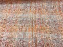 Load image into Gallery viewer, Brentano Astral Beach Bonfire Large Scale Plaid Ombré Orange Grey Water Resistant Woven Tweed Upholstery and Drapery Fabric