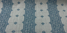 Load image into Gallery viewer, Peter Dunham Textiles Indoor Prints Linen Tribal  Inspired Fez Blue Blue Fabric for Upholstery Drapery Pillow