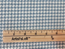 Load image into Gallery viewer, Ralph Lauren Home Killian Classic Woven Houndstooth Small Scale Check Design French Blue White Water Stain Resistant Upholstery Fabric