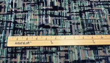 Load image into Gallery viewer, Opuzen Lutero Forest Premium Jacquard Cut Velvet Abstract Grid Pattern Upholstery Fabric STA 6378