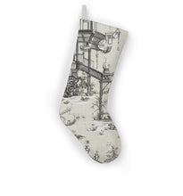 Load image into Gallery viewer, Thibaut Cheng Toile Christmas Stocking