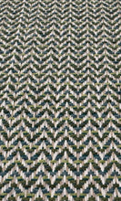 Load image into Gallery viewer, Linwood Chicane Forest Contemporary Herringbone Pattern Weave Performance Fabric STA 6350
