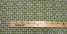 Load image into Gallery viewer, Remnant Thibaut Bistro Kiwi Green Indoor/Outdoor Geometric Weave Performance Upholstery Fabric STA 6370