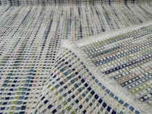 Load image into Gallery viewer, Cowtan &amp; Tout Prato Azure / Fern Blue Green Natural Vertical Strie Soft Woven Upholstery Fabric STA 6329