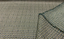 Load image into Gallery viewer, Linwood Chicane Forest Contemporary Herringbone Pattern Weave Performance Fabric STA 6350