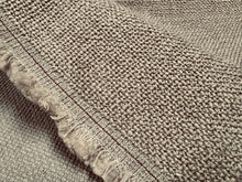 Load image into Gallery viewer, Custom Design Heavy Highly Textured Basketweave Loop Pile Natural Taupe Beige Woven Upholstery Fabric STA 6430