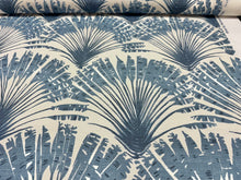 Load image into Gallery viewer, Christopher Farr Cloth Brisa Performance Indoor Outdoor Digital Printed Blue On White Home Decor Fabric STA 6199