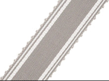 Load image into Gallery viewer, 2 1/8&quot; Wide Grey Drapery Tape Trim