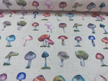 Load image into Gallery viewer, Custom Design Digital Wild Mushrooms Printed Water Resistant Home Decor Fabric 
 STA 6194
