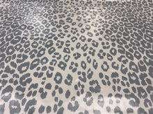Load image into Gallery viewer, Remnant Schumacher’s Iconic Leopard Sky Laminated Indoor Outdoor Upholstery Fabric STA 6330