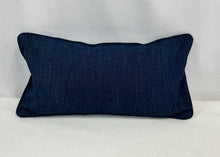 Load image into Gallery viewer, 15” X 28” China Seas Fez II Suncloth Outdoor Indigo Navy Blue Lumbar Pillow Cover