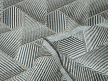 Load image into Gallery viewer, Designers Guild Delray Outdoor 5 Gray  White 3 D Effect Geometric Jacquard Weave Diamond Hexagonal shapes Fabric