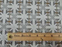 Load image into Gallery viewer, Bistro Nobilis Graphic Weave Pattern Woven Embroidery Durable  Neutral Tone Mix Of White Gray White Thread Upholstery Fabric