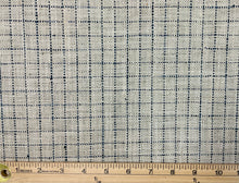 Load image into Gallery viewer, Pindler &amp; Pindler Barrett Indigo Taupe Navy Blue Check Upholstery Fabric